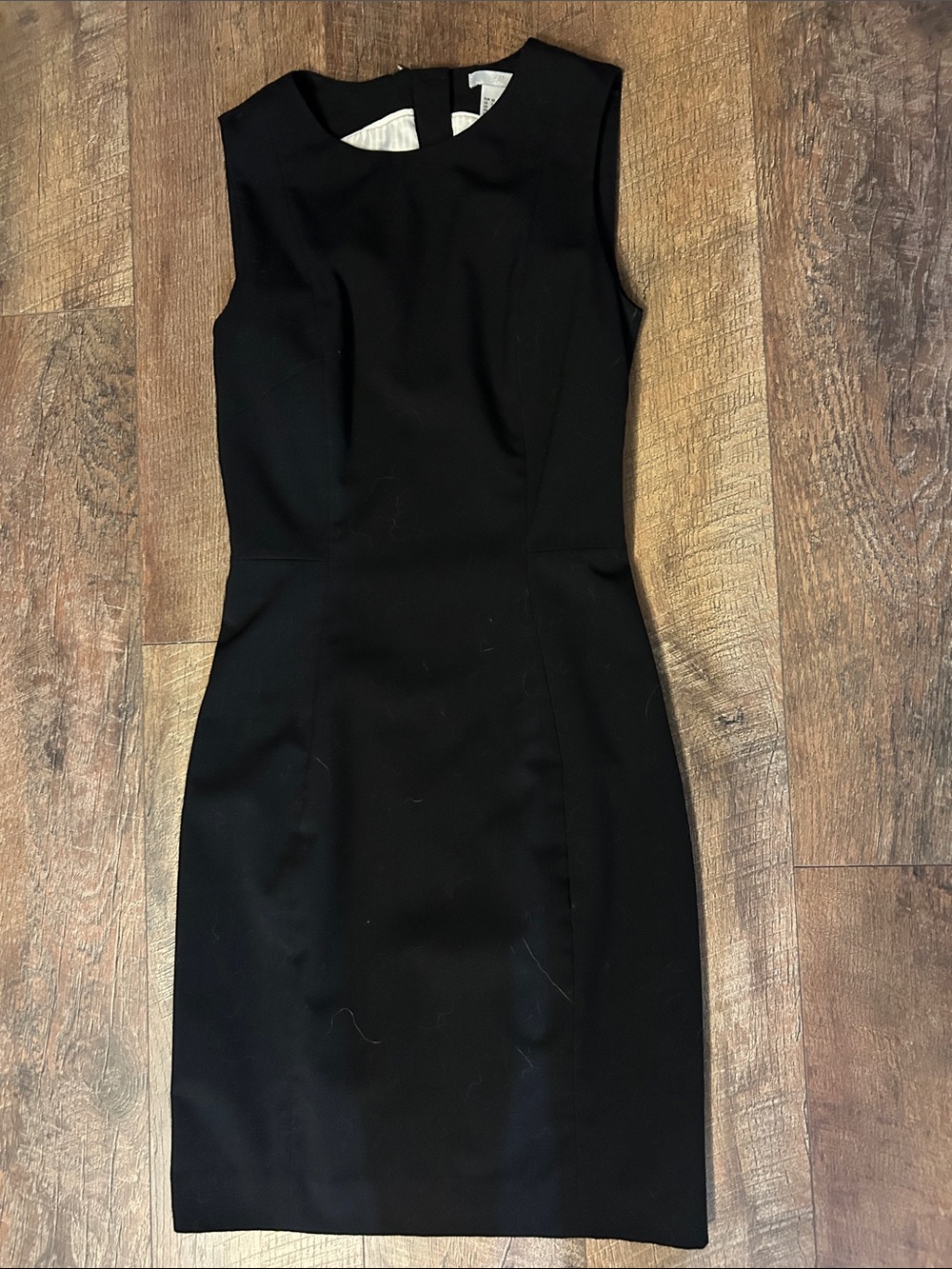H&M Black Sleeveless Mini Sheath Dress
